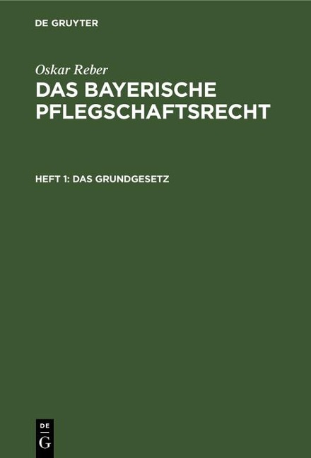 Das Grundgesetz - Oskar Reber