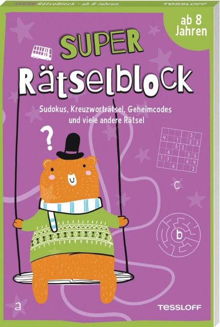 Super Rätselblock ab 8 Jahren.Sudokus, Kreuzwörträtsel, Geheimcodes und viele andere Rätsel - Stefan Heine