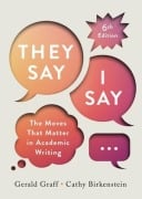 Cover-Bild zum Titel 'They Say / I Say' von 'Gerald Graff, Cathy Birkenstein'