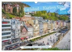 Cover-Bild zum Titel 'Karlsbad / Karlovy Vary - Kleinod im Westböhmischen Bäderdreieck (Wandkalender 2026 DIN A3 quer), CALVENDO Monatskalender' von 'Thomas Bugdoll'