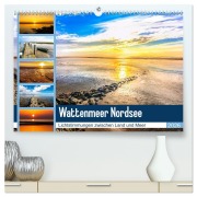 Cover-Bild zum Titel 'Wattenmeer Nordsee - Lichtstimmungen zwischen Land und Meer (hochwertiger Premium Wandkalender 2026 DIN A2 quer), Kunstdruck in Hochglanz' von 'Andrea Dreegmeyer'
