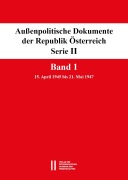 Cover-Bild zum Titel 'Außenpolitische Dokumente der Republik Österreich, Serie II. Band 1' von ''