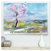 Cover-Bild zum Titel 'Jahreszeiten Aquarelle (hochwertiger Premium Wandkalender 2027 DIN A2 quer), Kunstdruck in Hochglanz' von 'Jitka Krause'