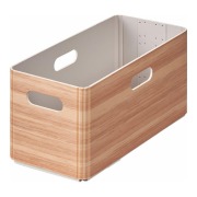 Cover-Bild zum Titel 'KiiNi Box S - Japanische Aufbewahrungsbox in Holzoptik (hellbraun) | by KING JIM' von ''