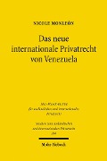 Cover-Bild zum Titel 'Das neue internationale Privatrecht von Venezuela' von 'Nicole Monleón'