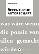 Cover-Bild zum Titel 'Öffentliche Autorschaft' von 'Guido Meincke'