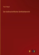 Cover-Bild zum Titel 'Der keilinschriftliche Sintfluthbericht' von 'Paul Haupt'