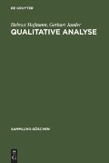 Qualitative Analyse - Gerhart Jander, Helmut Hofmann