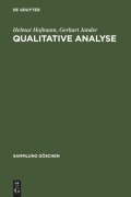 Cover-Bild zum Titel 'Qualitative Analyse' von 'Gerhart Jander, Helmut Hofmann'