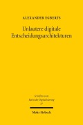 Cover-Bild zum Titel 'Unlautere digitale Entscheidungsarchitekturen' von 'Alexander Egberts'