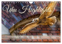 Cover-Bild zum Titel 'Uhu Highlights (Wandkalender 2026 DIN A4 quer), CALVENDO Monatskalender' von 'Jennifer Hetzel'