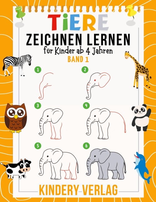 Tiere Zeichnen Lernen für Kinder ab 4 Jahren - 