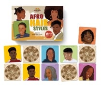 Cover-Bild zum Titel 'Afro Hair Styles. Memo-Kartenspiel mit 36 Styles incl. Booklet mit Style Infos' von 'Dayan Kodua'