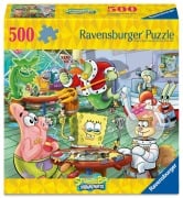 Cover-Bild zum Titel 'Erwachsenenpuzzle 500 Teile - SpongeBob Schwammkopf - Spieleabend in der Krossen Krabbe' von ''