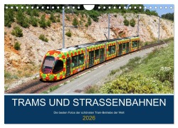 Cover-Bild zum Titel 'Trams und Straßenbahnen (Wandkalender 2026 DIN A4 quer), CALVENDO Monatskalender' von 'Markus Mainka'