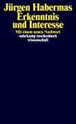 Cover-Bild zum Titel 'Erkenntnis und Interesse' von 'Jürgen Habermas'