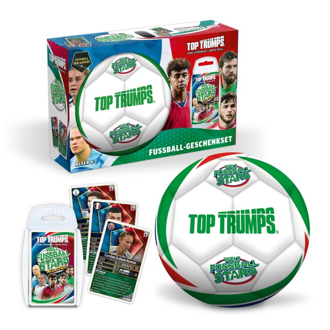 Top Trumps Geschenkset Weltfussball Stars (inkl. Fußball) - 