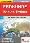 Cover-Bild zum Titel 'Erdkunde-Basics-Trainer / Band 4: Die Geographie Europas' von 'Rudi Lütgeharm'