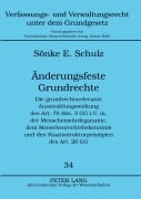 Cover-Bild zum Titel 'Änderungsfeste Grundrechte' von 'Sönke Ernst Schulz'