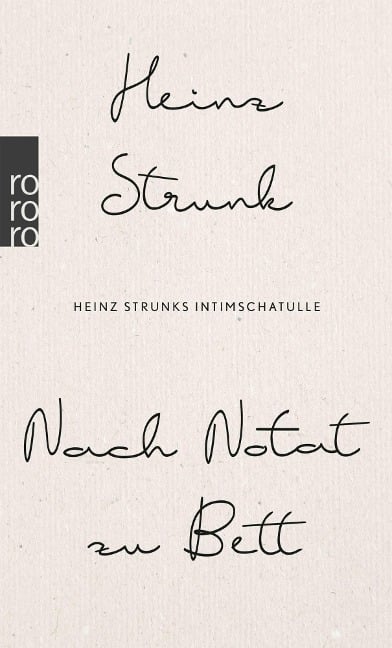 Nach Notat zu Bett - Heinz Strunk