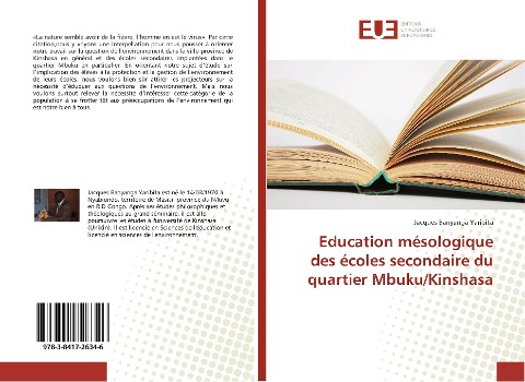 Education mésologique des écoles secondaire du quartier Mbuku/Kinshasa - Jacques Banyanga Yaribita