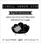 Visual Words Black 2026 - 