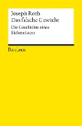 Cover-Bild zum Titel 'Das falsche Gewicht' von 'Joseph Roth'