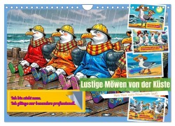 Cover-Bild zum Titel 'Lustige Möwen von der Küste (Wandkalender 2027 DIN A4 quer), CALVENDO Monatskalender' von 'Torsten Irmer'