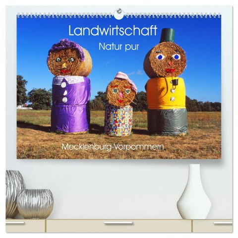 Landwirtschaft Natur pur Mecklenburg-Vorpommern (hochwertiger Premium Wandkalender 2024 DIN A2 quer), Kunstdruck in Hochglanz - Reinhard Balzerek