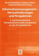Cover-Bild zum Titel 'Informationsmanagement - Herausforderungen und Perspektiven' von ''