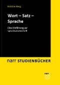Cover-Bild zum Titel 'Wort - Satz - Sprache' von 'Kristian Berg'
