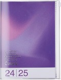 MARK'S 2024/2025 Taschenkalender A5 vertikal, Gradient // Purple - 