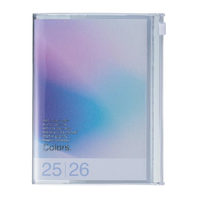 MARK'S 2025/26 Taschenkalender, A6 Gradient // Blue - 