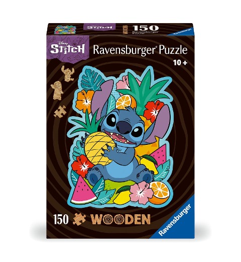 WOODEN Puzzle - Disney Stitch - konturgeformtes Holzpuzzle mit 150 Teilen -