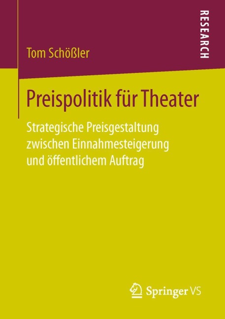 Preispolitik für Theater - Tom Schößler