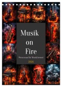 Cover-Bild zum Titel 'Musik on Fire (Tischkalender 2026 DIN A5 hoch), CALVENDO Monatskalender' von 'Steffen Gierok-Latniak'