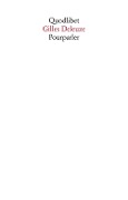 Cover-Bild zum Titel 'Pourparler' von 'Gilles Deleuze'