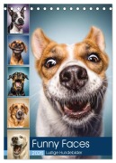 Funny Faces - Lustige Hundebilder (Tischkalender 2026 DIN A5 hoch), CALVENDO Monatskalender - Manuela Und Stefan Kulpa