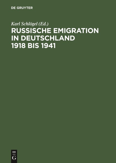 Russische Emigration in Deutschland 1918 bis 1941 - 