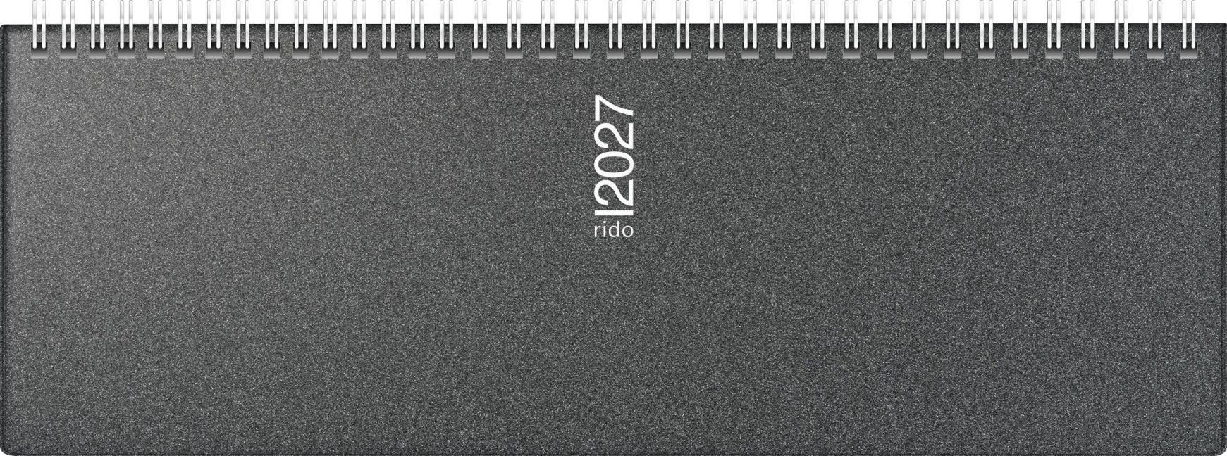 rido/idé 7036133907 Querterminbuch Mod. septant 2027 305×105 mm, Kunststoff, grau - 