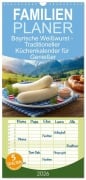 Cover-Bild zum Titel 'Familienplaner 2026 - Bayrische Weißwurst - Traditioneller Küchenkalender für Genießer mit 5 Spalten (Wandkalender, 21 x 45 cm) CALVENDO' von 'Mb Fotografie'