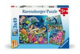 Cover-Bild zum Titel 'Kinderpuzzle 3x49 Teile - Bezaubernde Unterwasserwelt' von ''