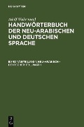 Cover-Bild zum Titel 'Neu-arabisch - deutscher Teil' von 'Adolf Wahrmund'