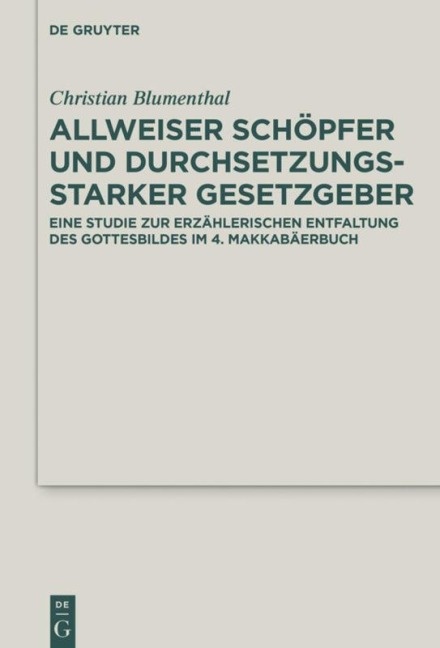 Allweiser Schöpfer und durchsetzungsstarker Gesetzgeber - Christian Blumenthal