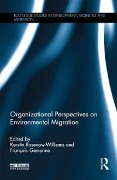 Cover-Bild zum Titel 'Organizational Perspectives on Environmental Migration' von ''