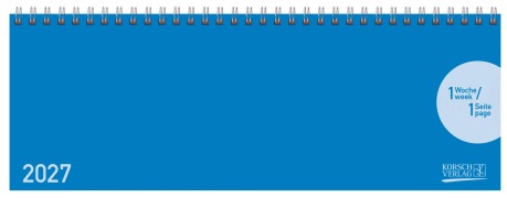 Cover-Bild zum Titel 'Tischquerkalender Classic Colourlux blau 2027' von ''