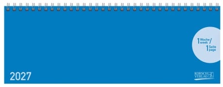 Cover-Bild zum Titel 'Tischquerkalender Classic Colourlux blau 2027' von ''