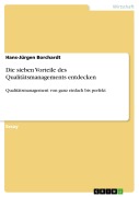 Cover-Bild zum Titel 'Die sieben Vorteile des Qualitätsmanagements entdecken' von 'Hans-Jürgen Borchardt'