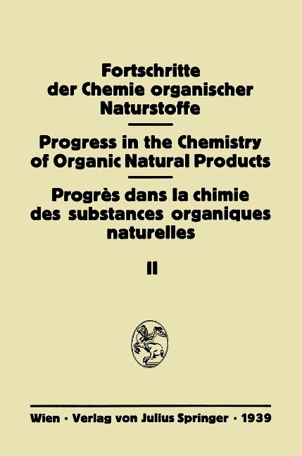 Fortschritte der Chemie Organischer Naturstoffe - 