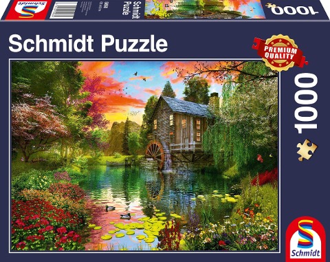 Die Wassermühle Puzzle 1.000 Teile - 